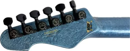 ESP Snapper AL-HR in Liquid Metal Blue 2